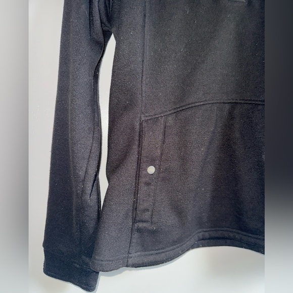 The North Face 1/4 Button Up Pullover Jacket Black Polyester Women Size Medium - Picture 8 of 12